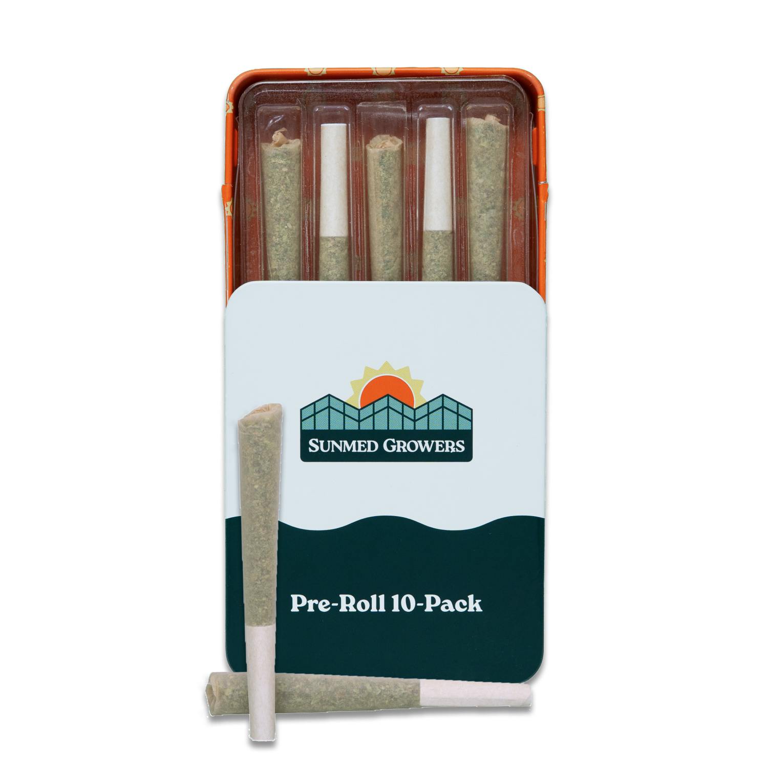 SunMed Growers - Gush Mints Pre Roll 5g/10 Pack Tin - 1