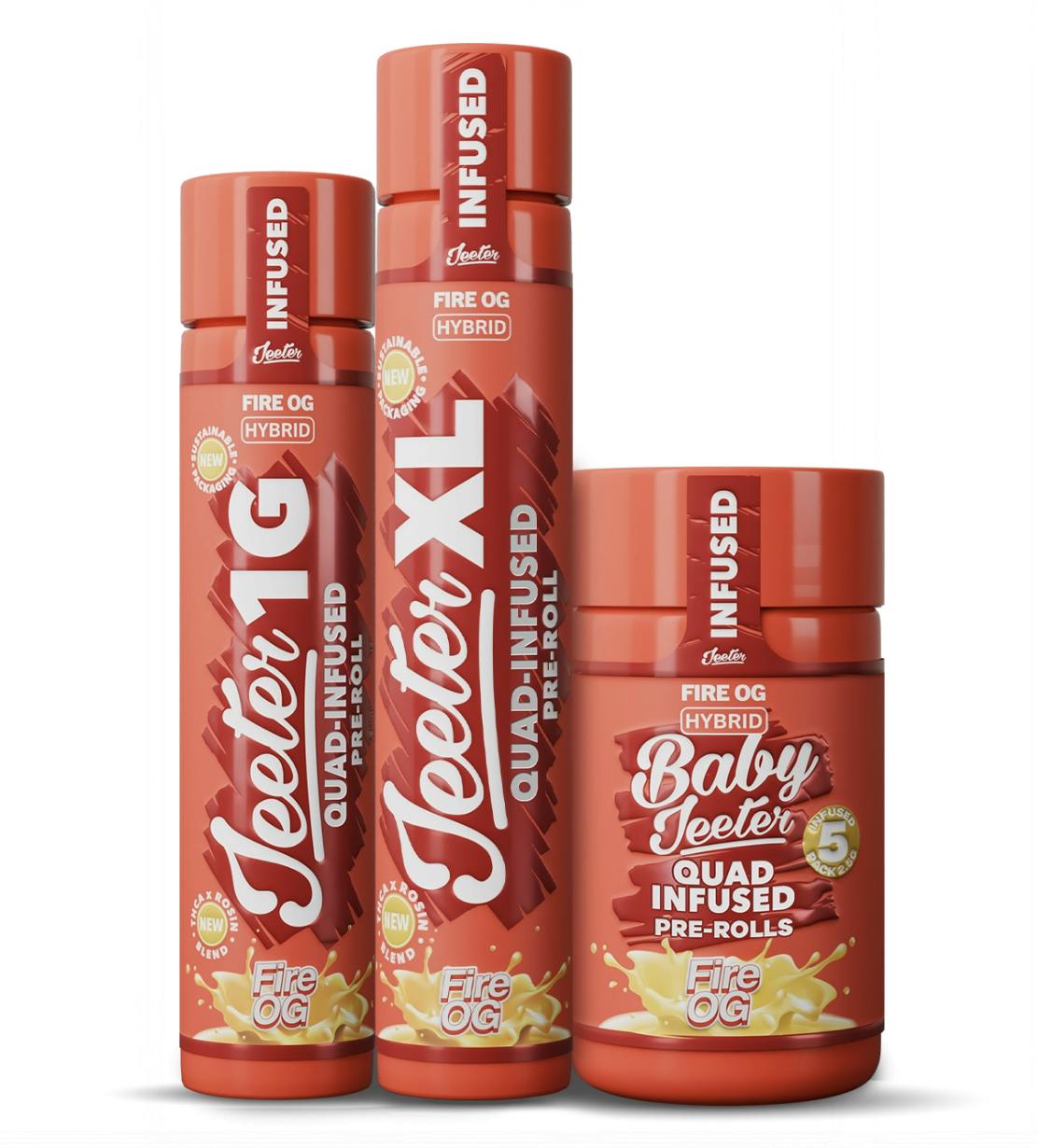 Jeeter - Jeeter | Fire OG | Quad-Infused Joint | 1g - 1