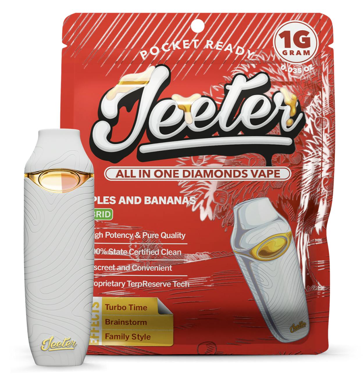 Jeeter - Jeeter | Apples and Bananas | Diamonds Disposable | 1g - 1