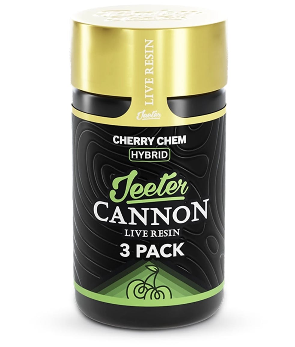 Jeeter - Jeeter | Cherry Chem | Live Resin Cannons | Infused Minis | 0.5g each | 3pk - 1