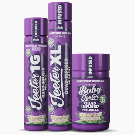 Jeeter - Jeeter | Grapefruit Romulan | Quad-Infused Minis | 0.5g each | 5pk - 1