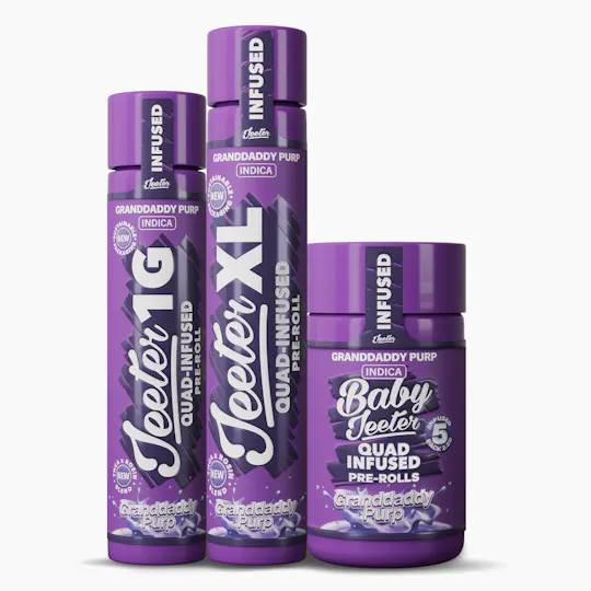 Jeeter - Jeeter | Granddaddy Purp | Quad-Infused Minis | 0.5g each | 5pk - 1