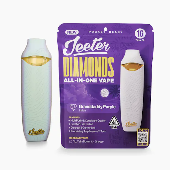 Jeeter - Jeeter | Granddaddy Purp | Diamonds Disposable | 1g - 1