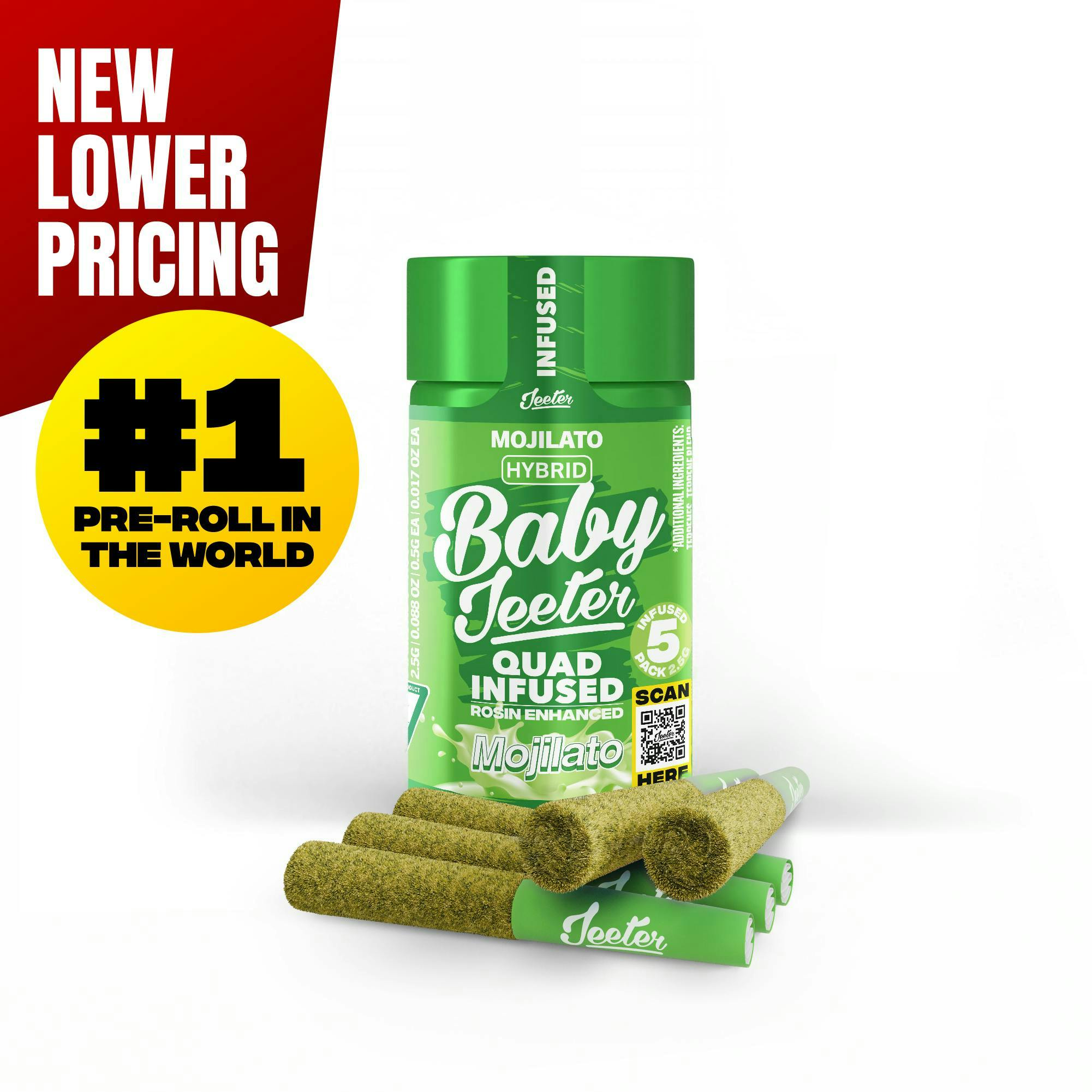 Jeeter - Jeeter | Mojilato | Quad-Infused Minis | 0.5g each | 5pk - 1