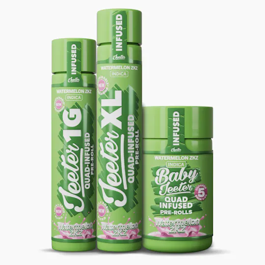 Jeeter - Jeeter | Watermelon ZKZ | Quad-Infused Minis | 0.5g each | 5pk - 1