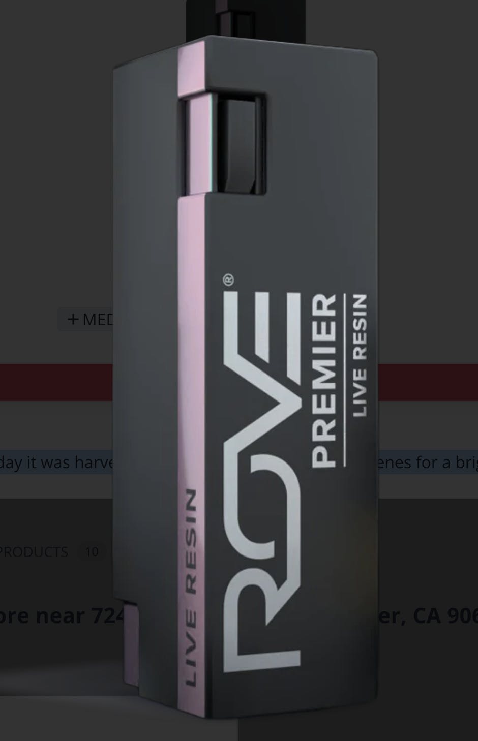 ROVE - Blackberry OG | Premier Live Resin Cartridge | .5g - 1
