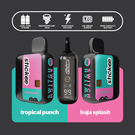 Stickee - Stickee 4G Switch | Tropical Punch + Baja Splash | Live Resin x Diamonds - 1
