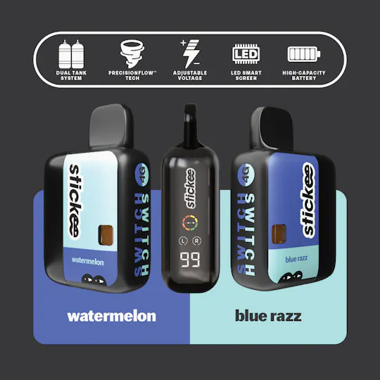 Stickee - Stickee 4G Switch | Watermelon + Blue Razz | Live Resin x Diamonds - 1
