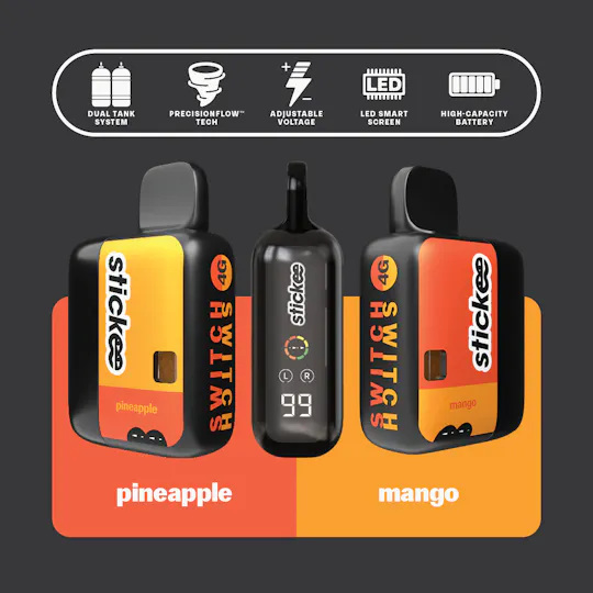 Stickee - Stickee 4G Switch | Mango + Pineapple | Live Resin x Diamonds - 1
