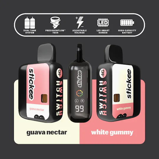 Stickee - Stickee 4G Switch | Guava Nectar + White Gummy | Live Resin x Diamonds - 1
