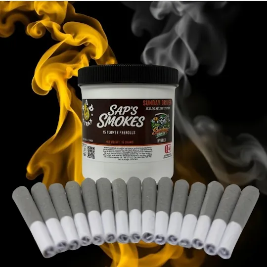 SAP XTRAX - SAP XTRAX | SAP Smokes | Sunday Driver | Joints | 1g each | 15pk - 1