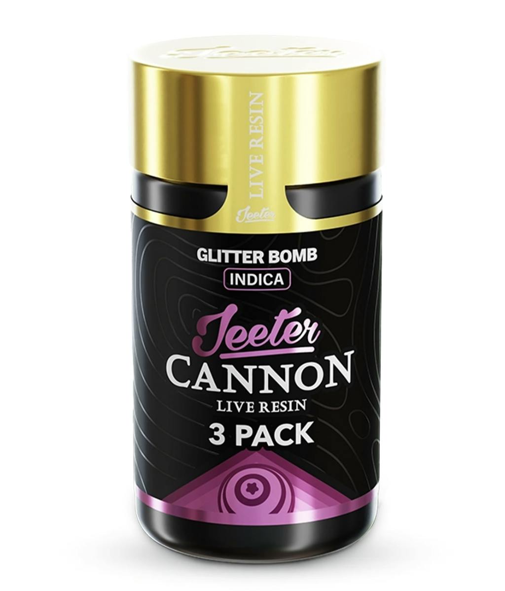 Jeeter - Jeeter | Glitter Bomb | Live Resin Cannons | Infused Minis | 0.5g ea | 3pk - 1