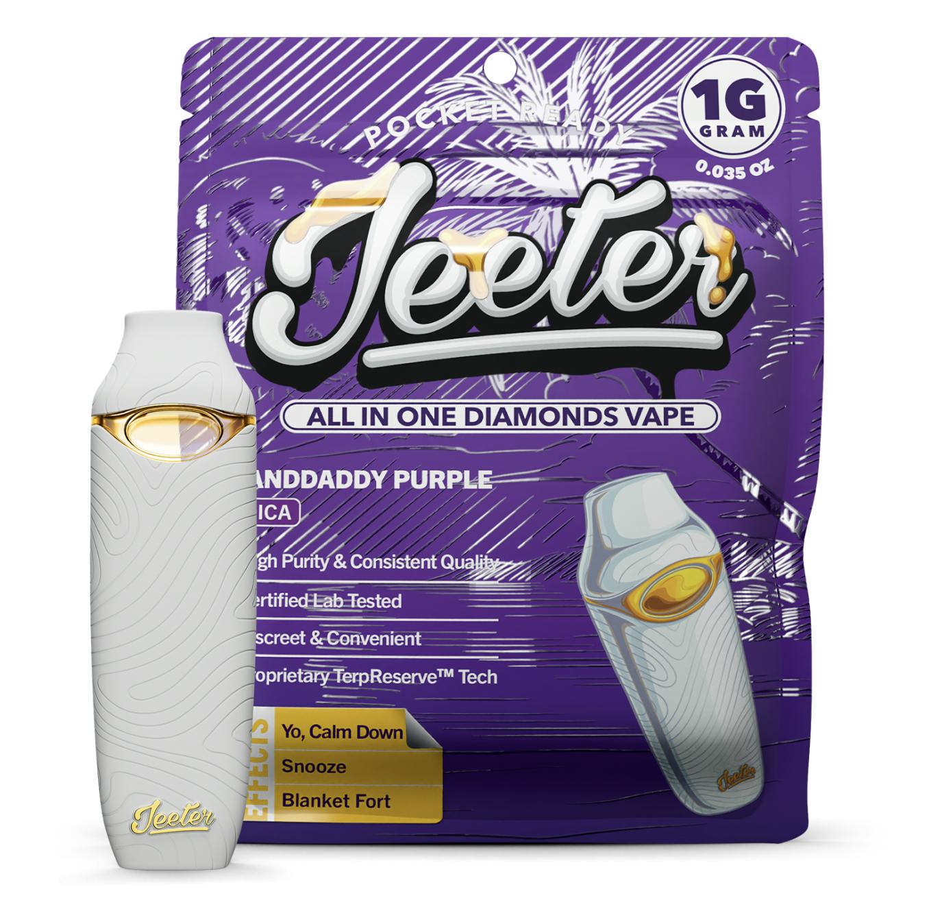 Jeeter - Jeeter | Granddaddy Purp | Diamonds Disposable | 1g - 1