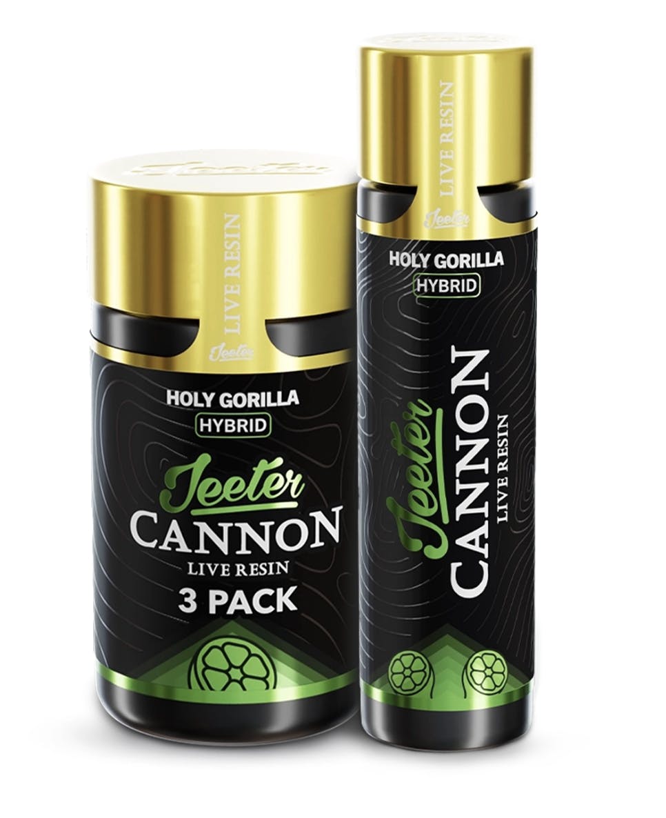 Jeeter - Jeeter | Holy Gorilla | Live Resin Cannons | Infused Minis | 0.5g ea | 3pk - 1