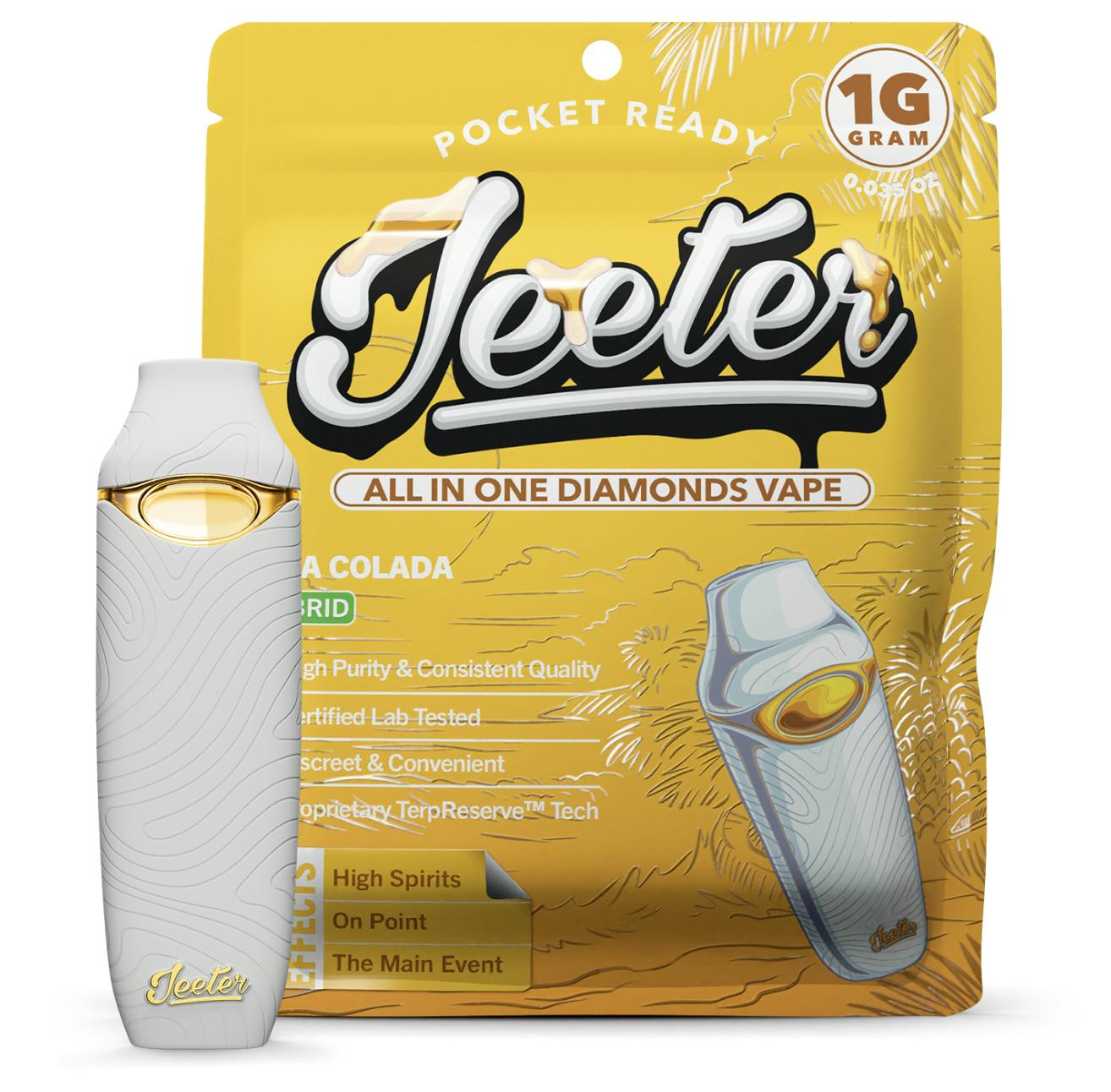 Jeeter - Jeeter | Pina Colada | Diamonds Disposable | 1g - 1
