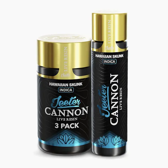Jeeter - Hawaiian Skunk | Live Resin Cannons | Infused Minis | 0.5g ea | 3pk - 1