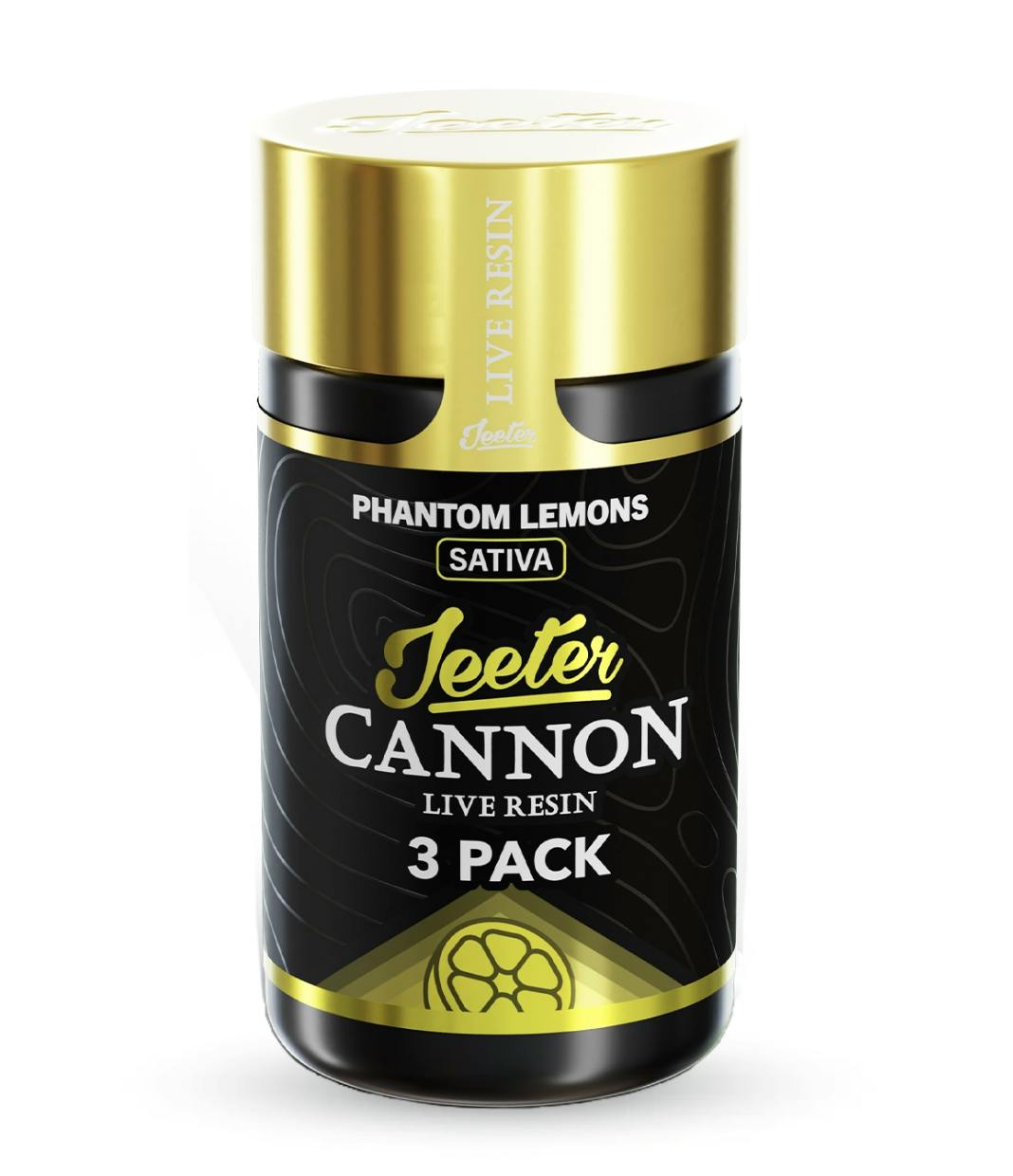 Jeeter - Phantom Lemons | Live Resin Cannons | Infused Minis | 0.5g each | 3pk - 1
