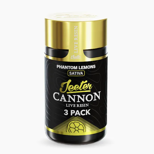 Jeeter - Phantom Lemons | Live Resin Cannons | Infused Minis | 0.5g each | 3pk - 1