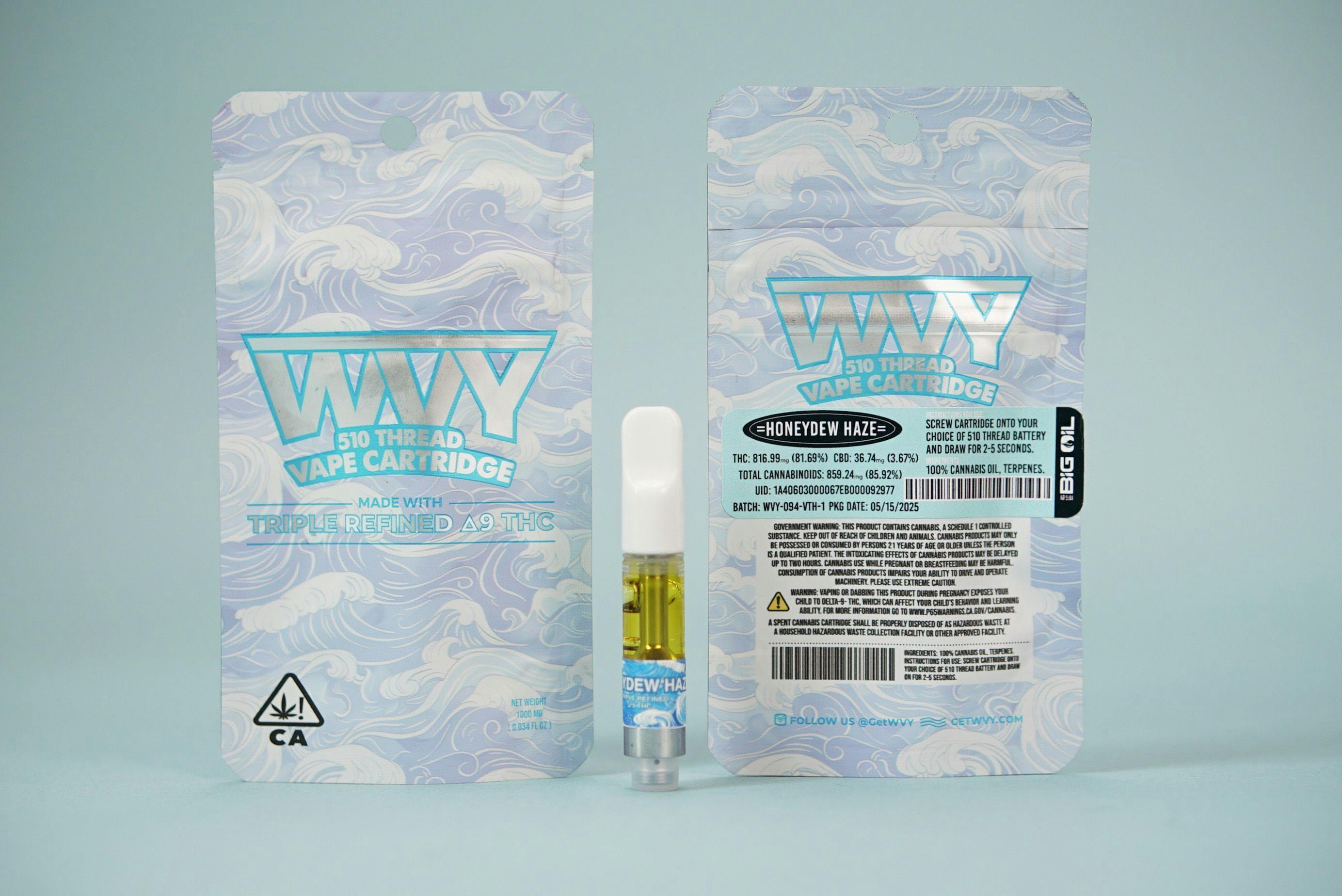 WVY - WVY - Honeydew Haze - 510 Threaded - Cartridge - 1
