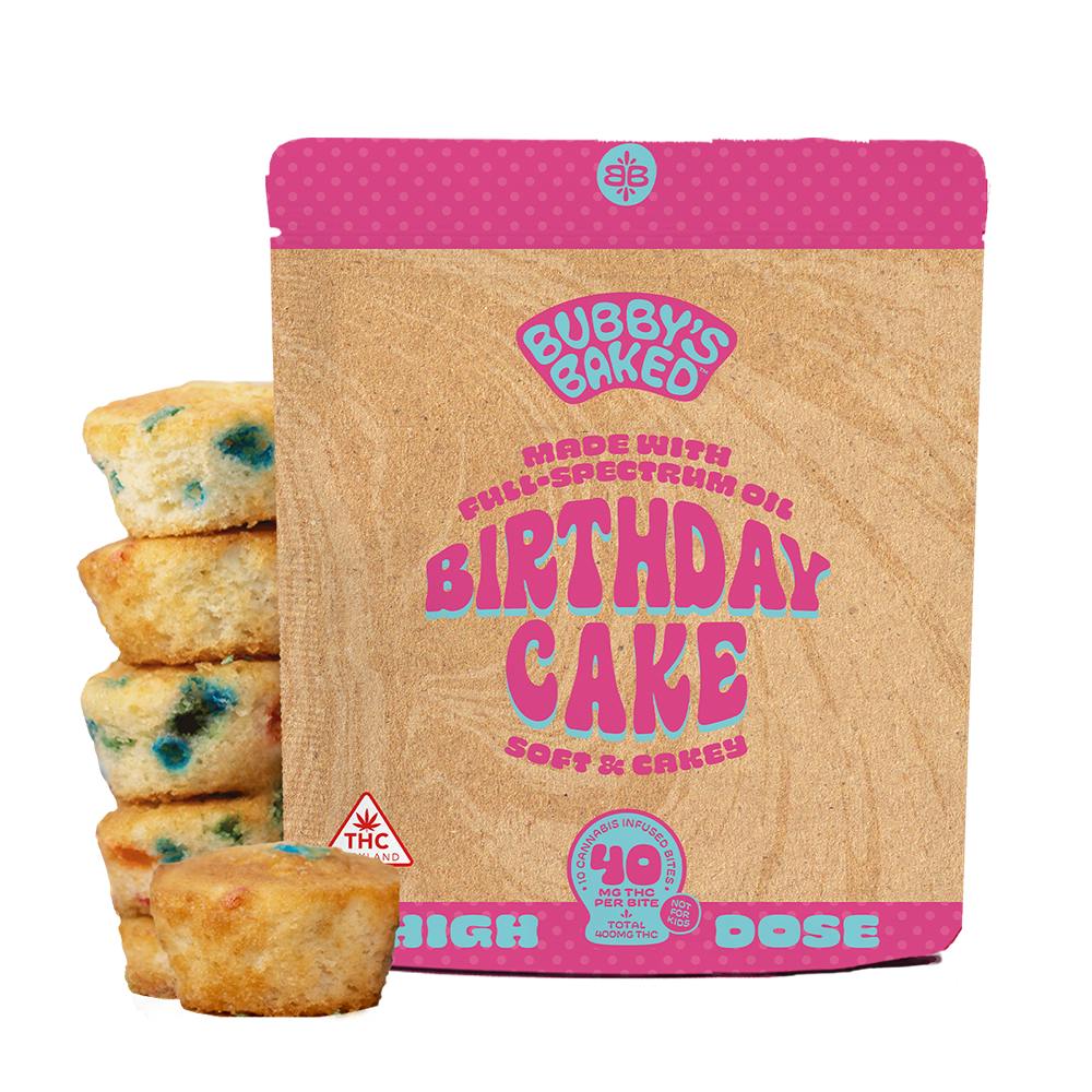 Bubby's Baked - Bubby's Baked | Birthday Cake Bites | 400mg | 10ct | 40mg/ea - 1