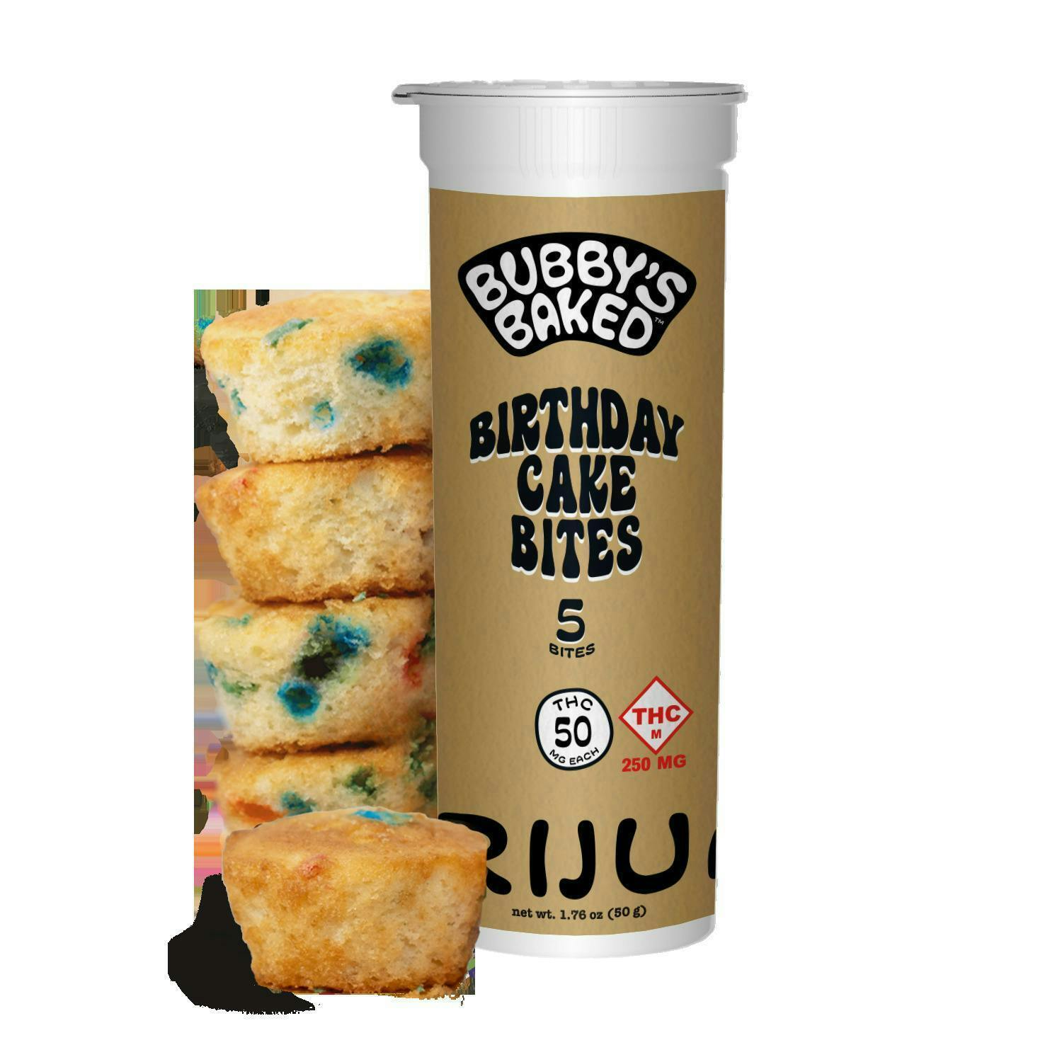 Bubby's Baked - Bubby's Baked | Birthday Cake Bites | 250mg | 5ct | 50mg/ea - 1