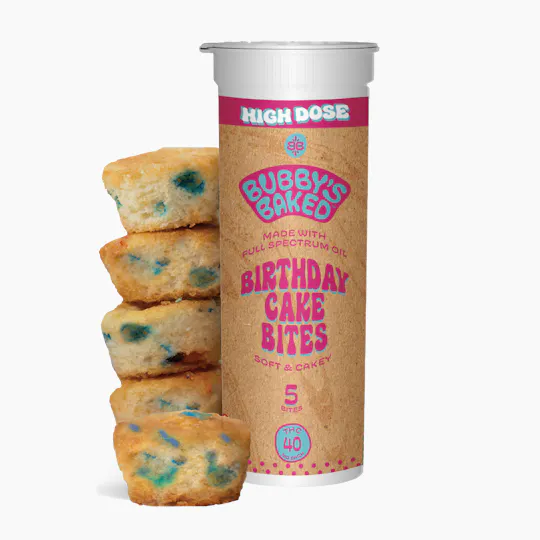 Bubby's Baked - Bubby's Baked | Birthday Cake Bites | 200mg | 5ct | 40mg/ea - 1