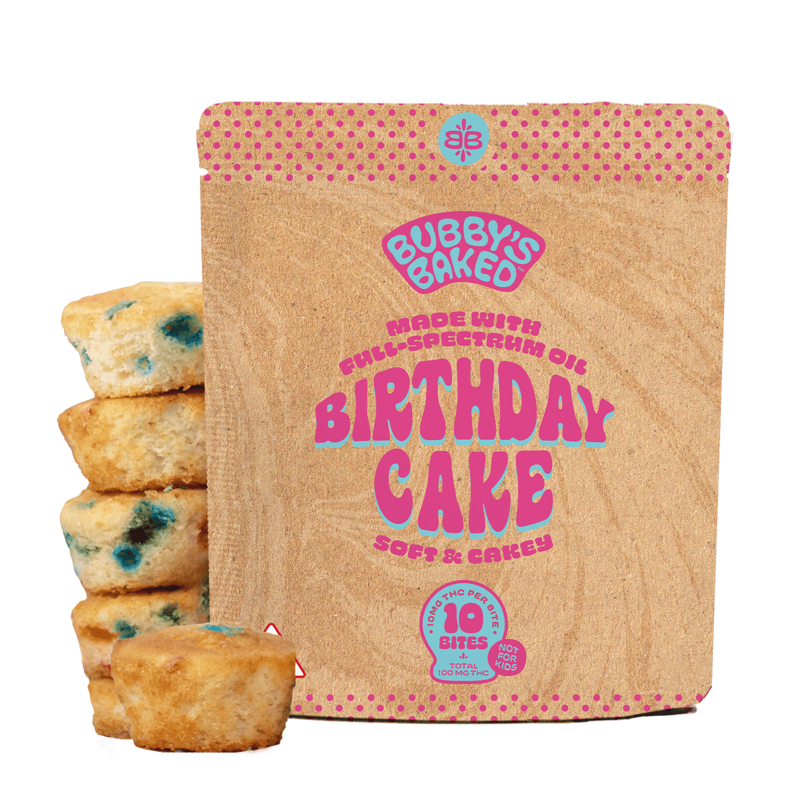 Bubby's Baked - Bubby's Baked | Birthday Cake Bites | 100mg | 10ct | 10mg/ea - 1