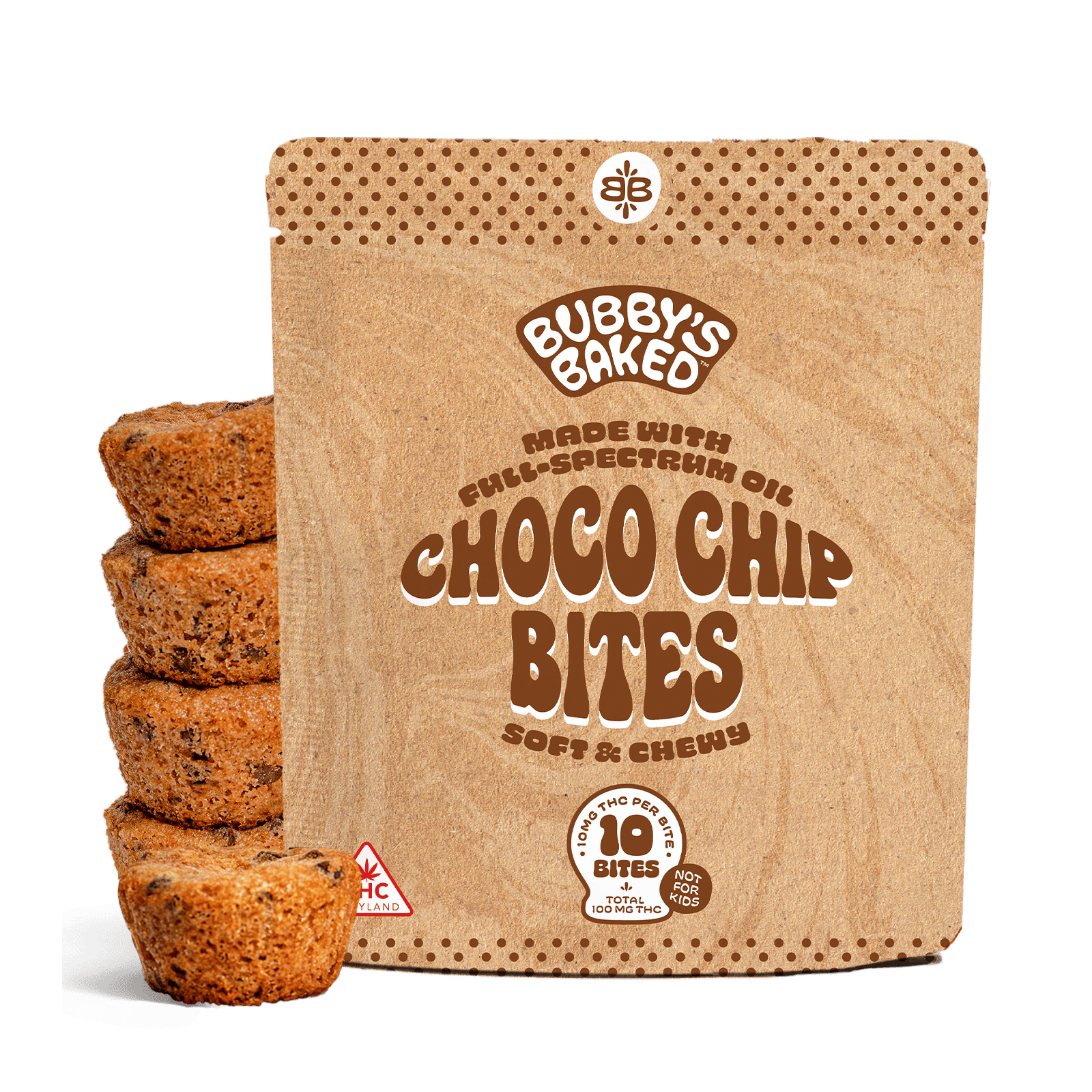 Bubby's Baked - Bubby's Baked | Choco Chip Bites | 100mg | 10ct | 10mg/ea - 1