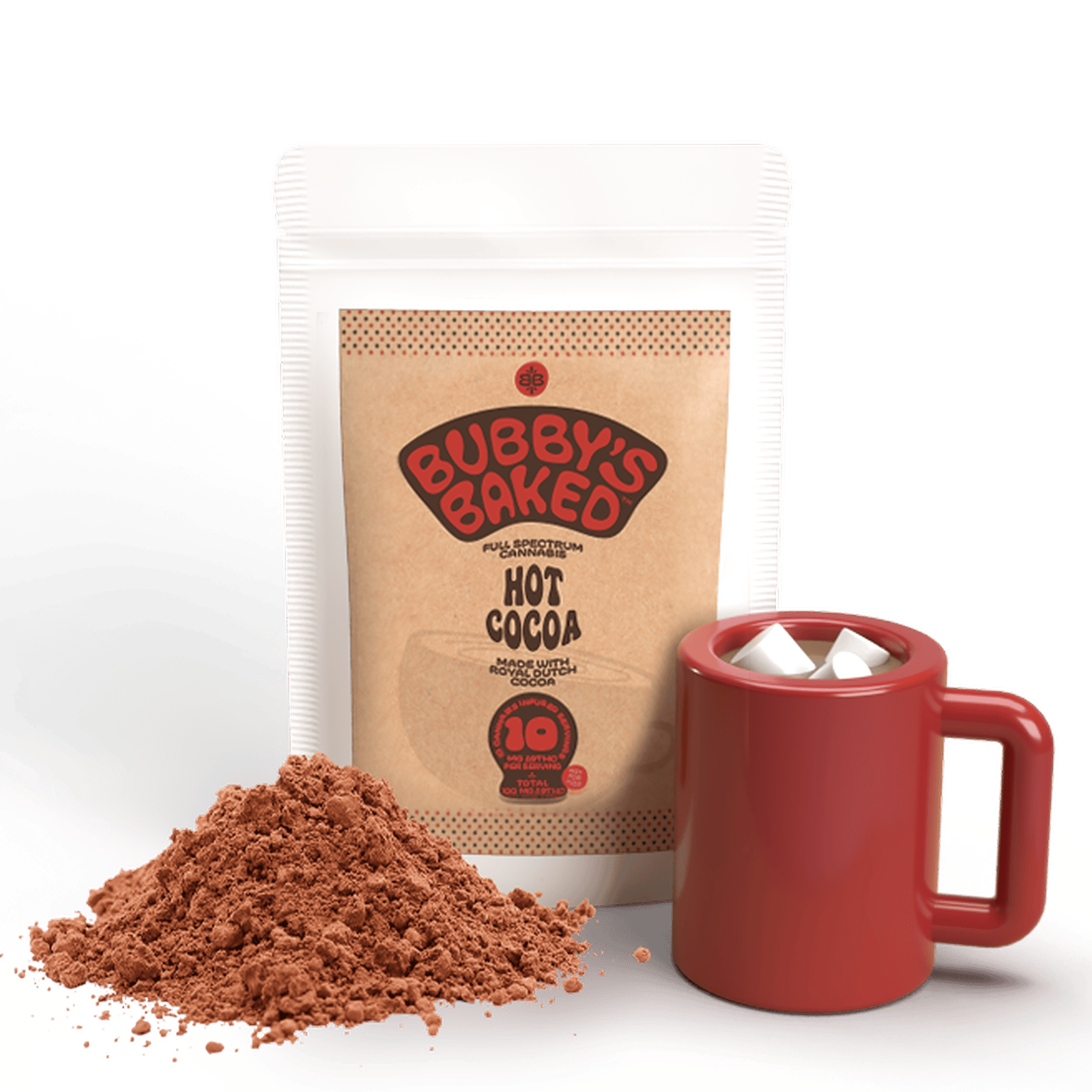 Bubby's Baked - Bubby's Baked | Hot Cocoa Mix | 100mg | 10ct | 10mg/ea - 1