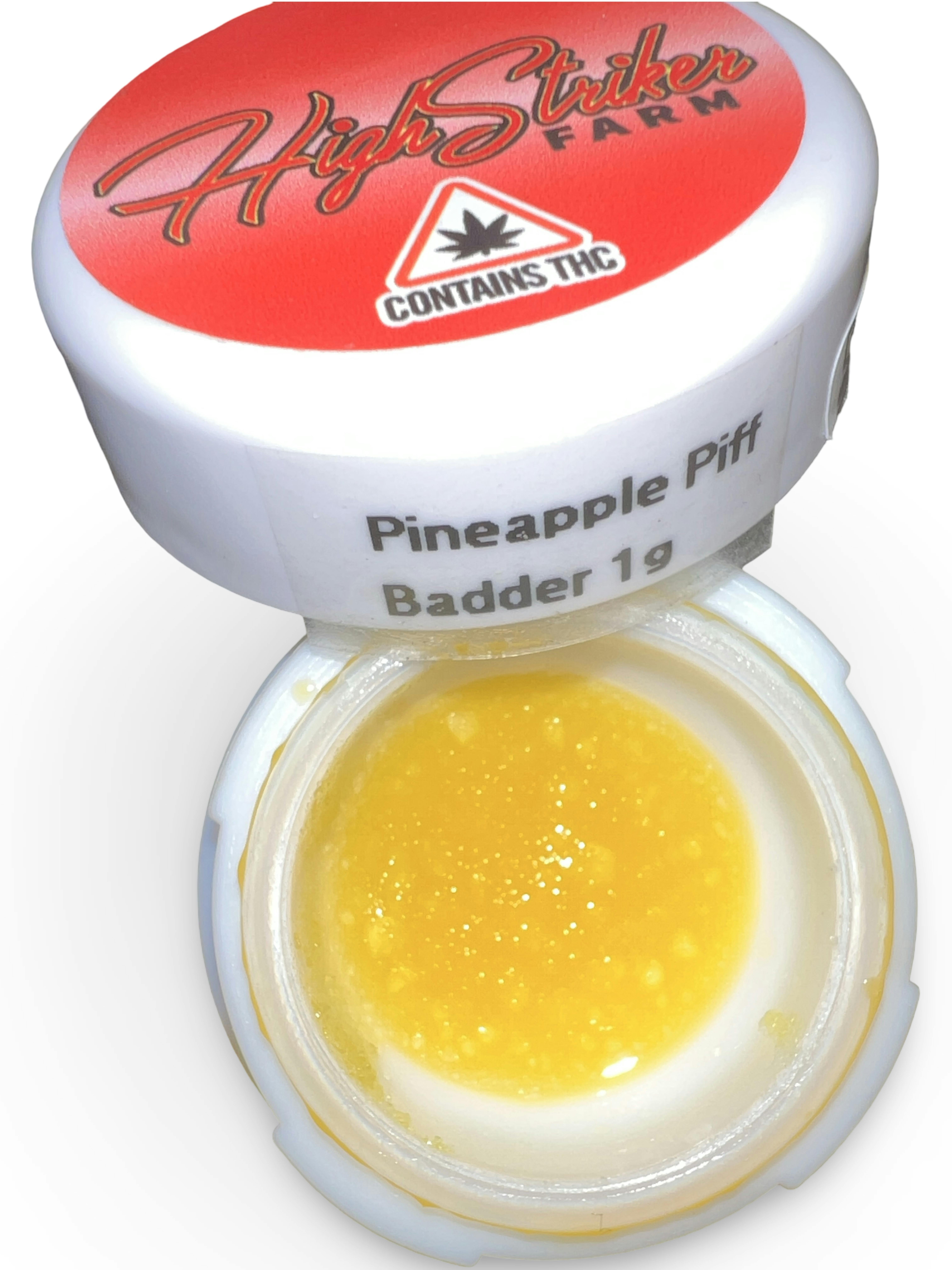 Indico - Pineapple Piff 1g Live Badder - High Striker Farm - 1