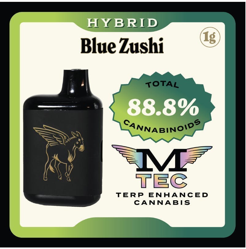 Mule Extracts - Mule Extracts | Blue Zushi | Dank Tank Live Resin Disposable | 1g - 1