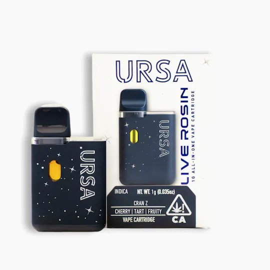 URSA Extracts - Cran Z 1g AIO Live Rosin Vape Cartridge - 1