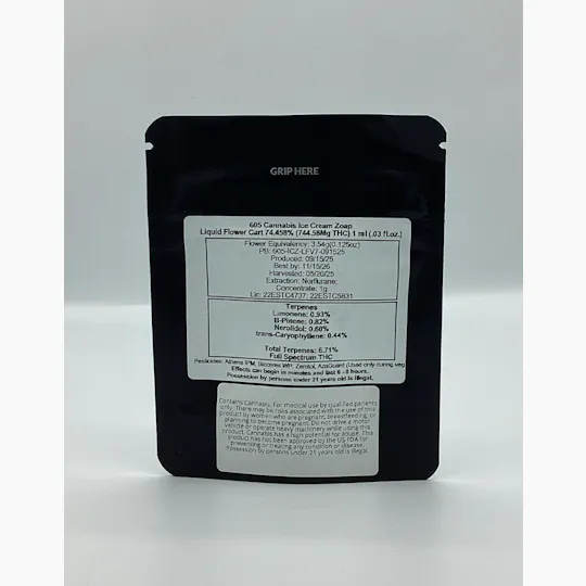 605 Cannabis - 605 Cannabis | "Terp'd Up" Ice Cream Zoap | Cartridge | 1g - 1