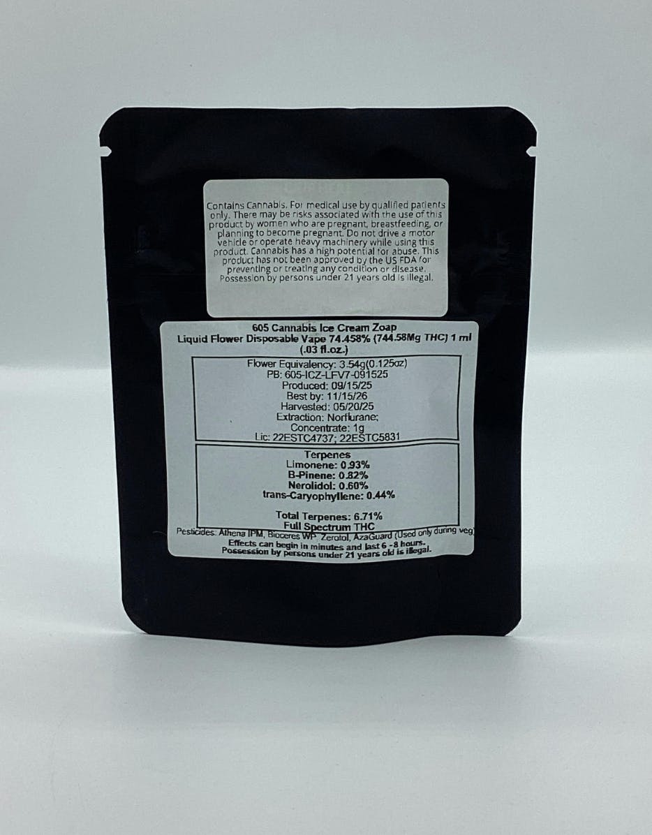 605 Cannabis - 605 Cannabis | "Terp'd Up" Ice Cream Zoap | Disposable | 1g - 1