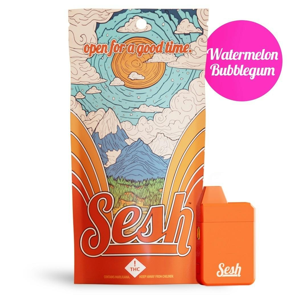 Craft Concentrates - Watermelon Bubblegum - 'Seshie' AIO (2g) - by Sesh® - 1