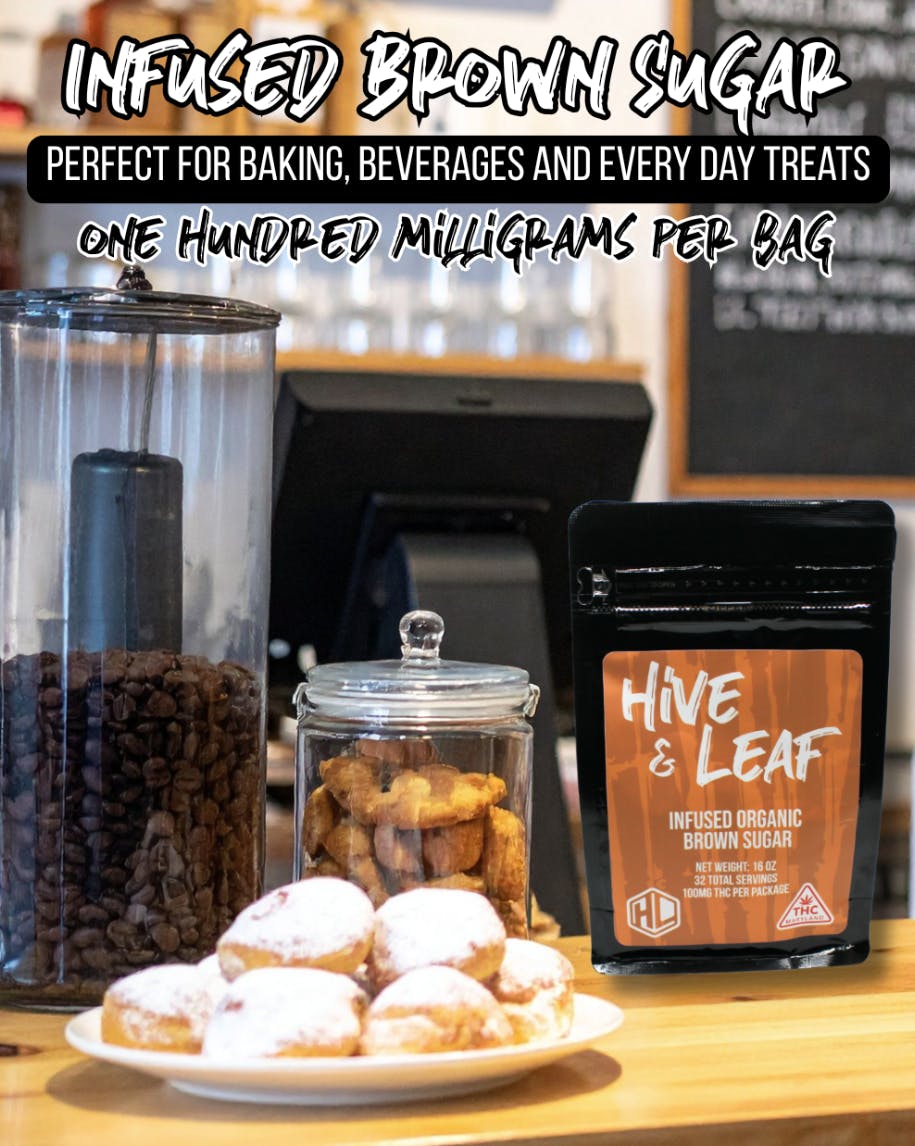 Hive & Leaf - Hive & Leaf | Infused Organic Brown Sugar | Cooking | 100mg THC - 1