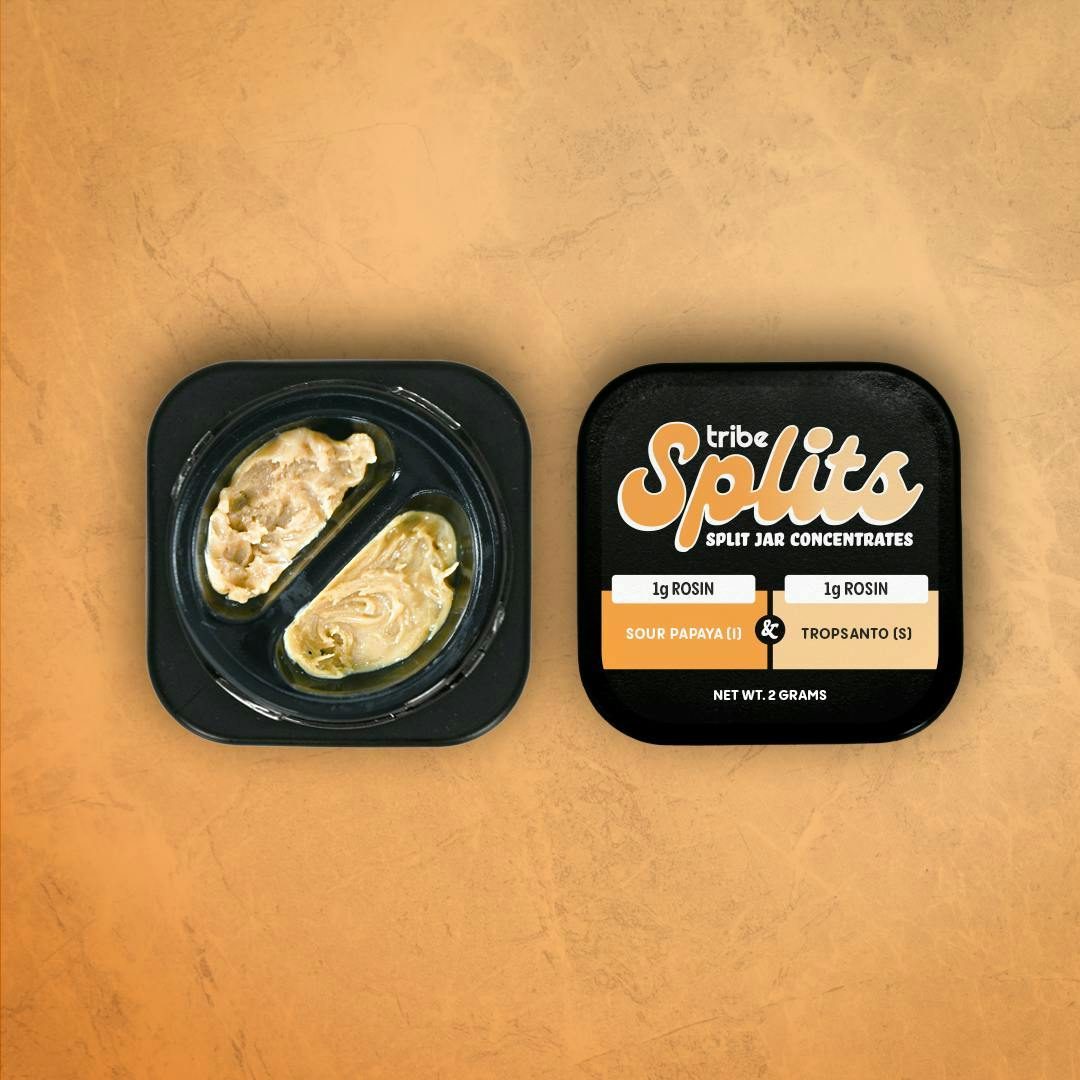 Tribe - Tribe | Sour Papaya + Tropsanto | Splits Live Rosin | 2g - 1