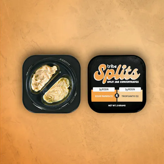 Tribe - Tribe | Sour Papaya + Tropsanto | Splits Live Rosin | 2g - 1