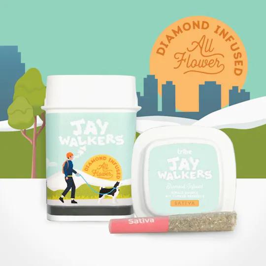 Tribe - Blueberry Rush | Jaywalkers Diamond Infused Minis | 0.45g each | 11pk - 1
