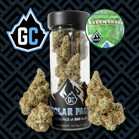 Glacier Cannabis - Glacier Cannabis | Green Crack | Polar Packs | 14g - 1