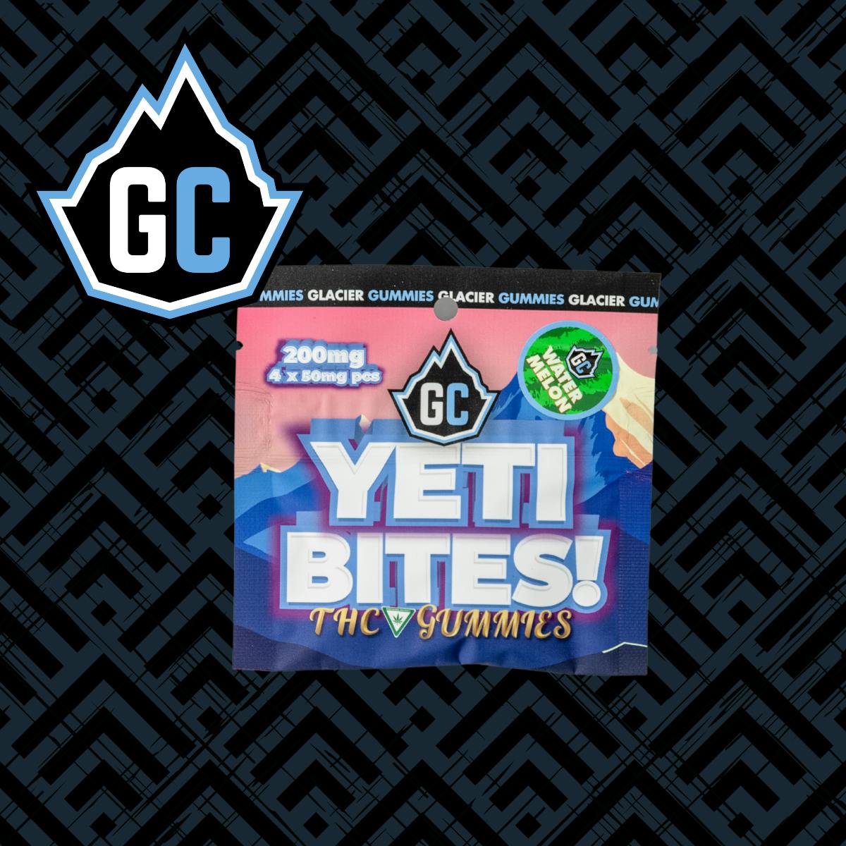 Glacier Cannabis - Glacier Cannabis | Yeti Bites | Watermelon | 4x50mg - 1