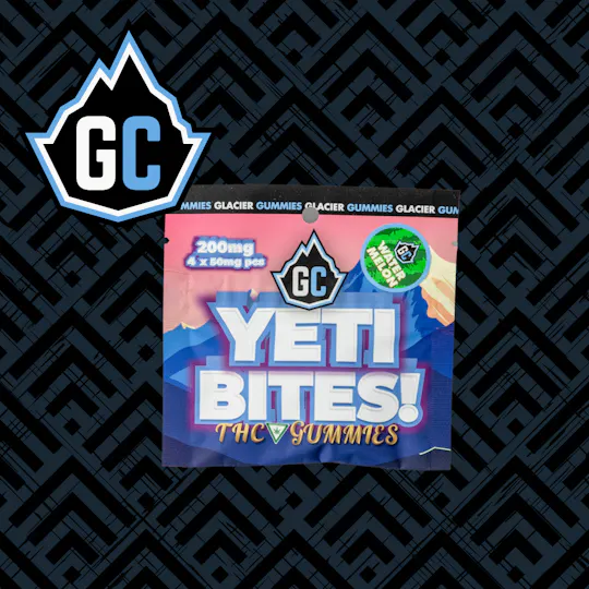 Glacier Cannabis - Glacier Cannabis | Yeti Bites | Watermelon | 4x50mg - 1