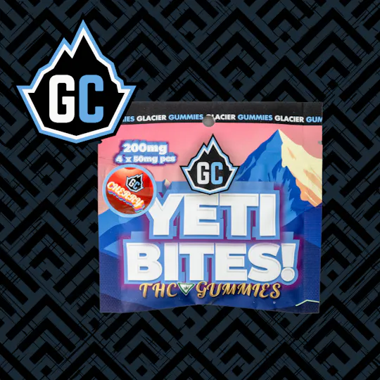 Glacier Cannabis - Glacier Cannabis | Yeti Bites | Cherry | 4x50mg - 1