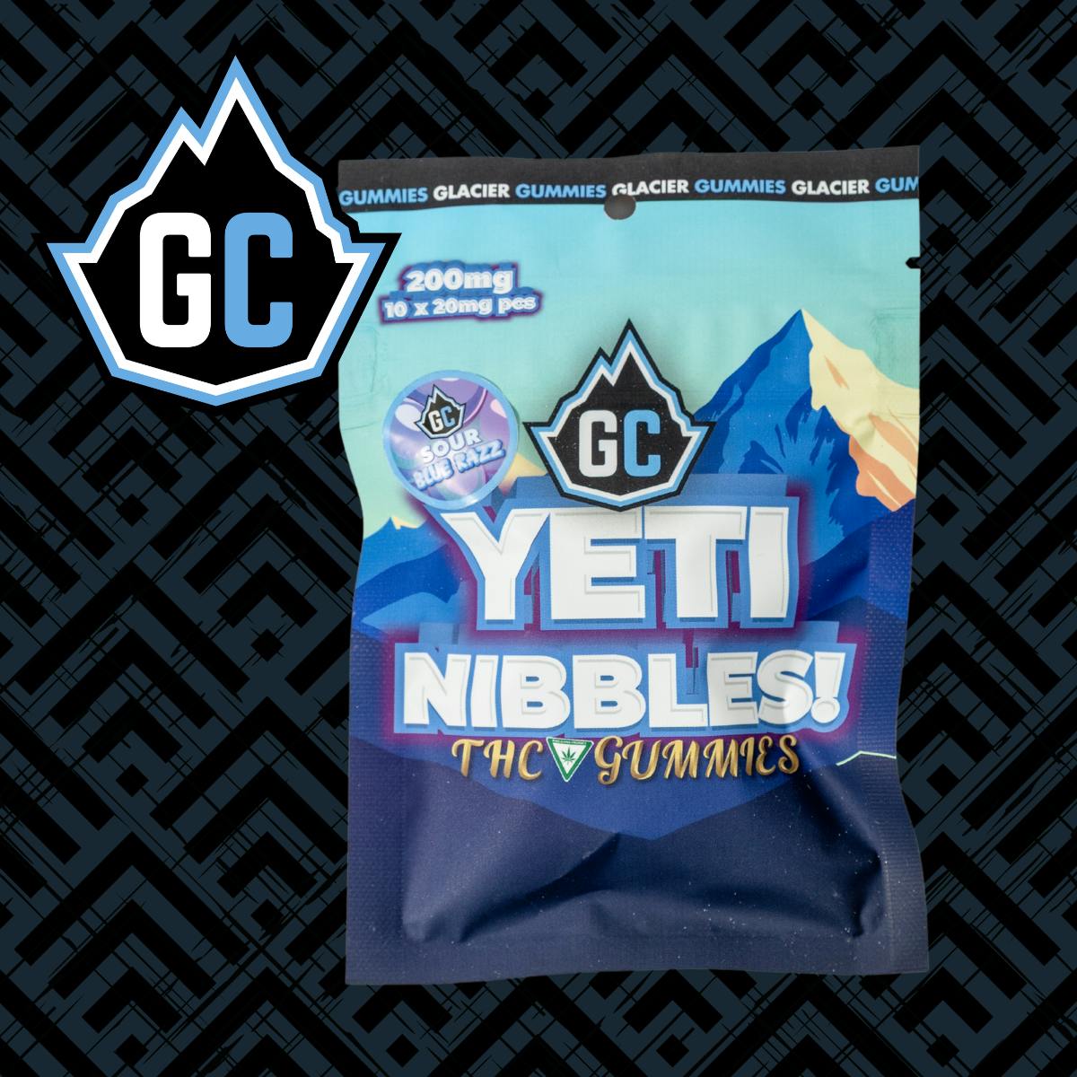 Glacier Cannabis - Glacier Cannabis | Yeti Nibbles | Sour Blue Razz | 10x20mg - 1