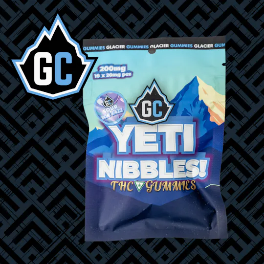 Glacier Cannabis - Glacier Cannabis | Yeti Nibbles | Sour Blue Razz | 10x20mg - 1