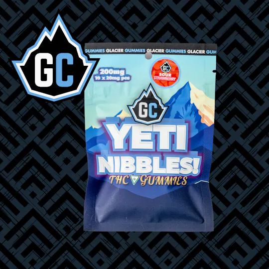 Glacier Cannabis - Glacier Cannabis | Yeti Nibbles | Sour Strawberry | 10x20mg - 1