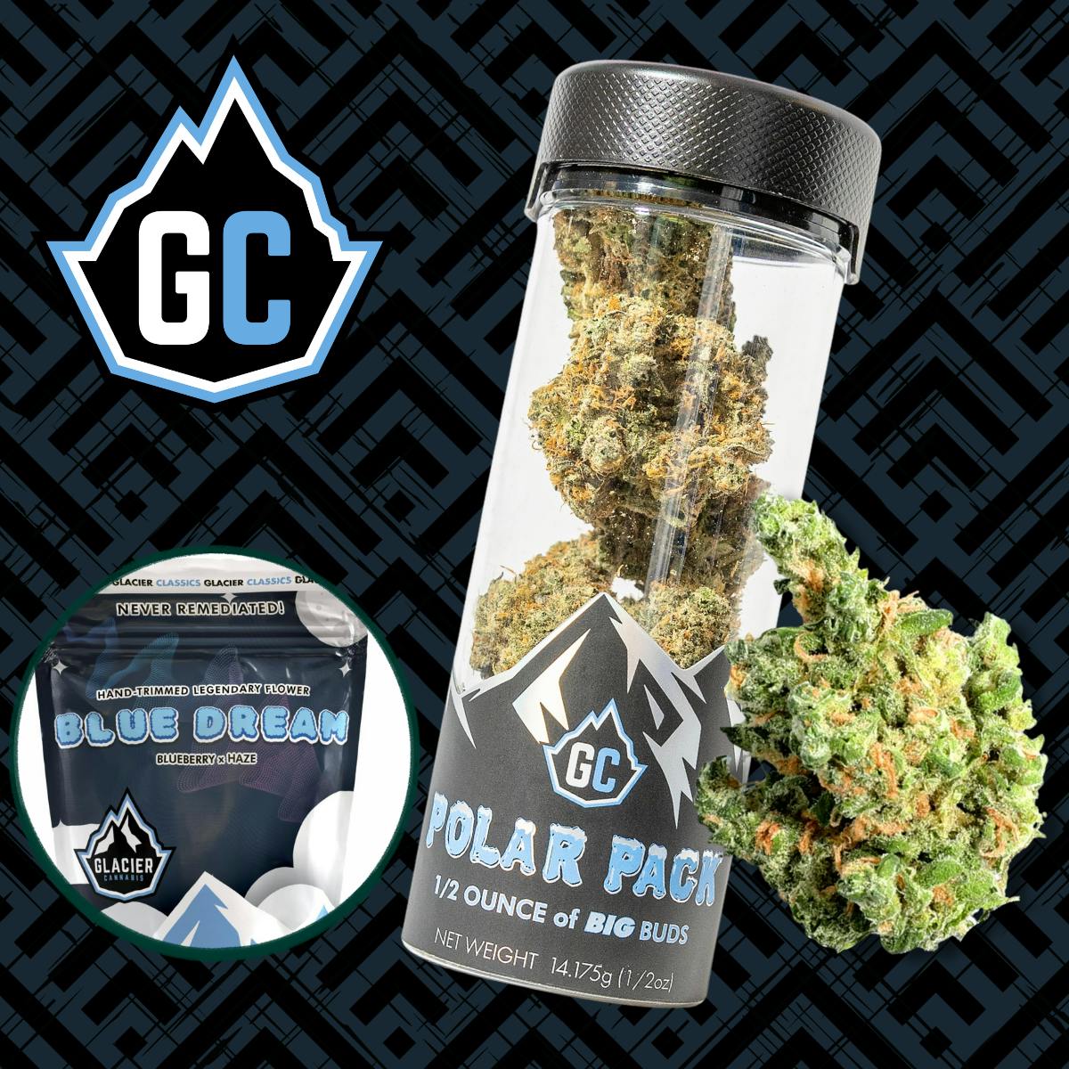 Glacier Cannabis - Glacier Cannabis | Blue Dream | Polar Packs | 14g - 1