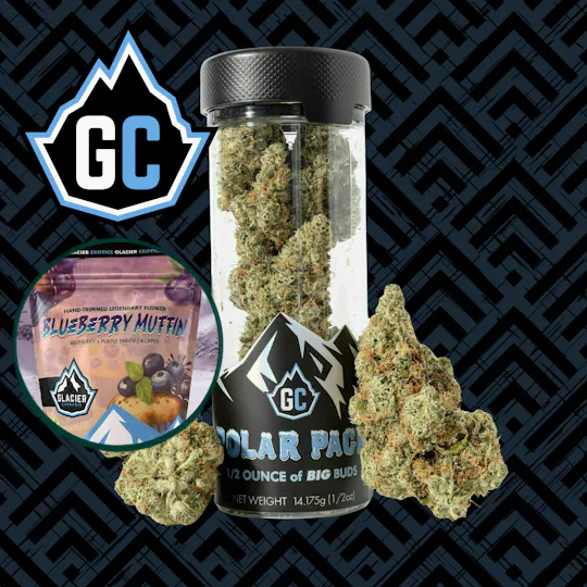 Glacier Cannabis - Glacier Cannabis | Blueberry Muffin | Polar Packs | 14g - 1
