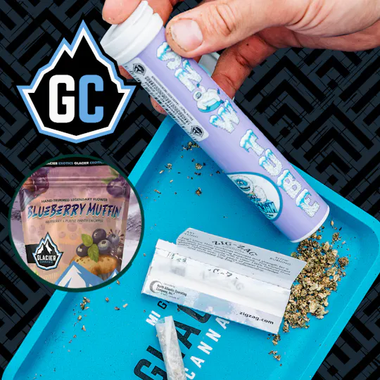 Glacier Cannabis - Glacier Cannabis | Blueberry Muffin | Snowtube | 10g - 1