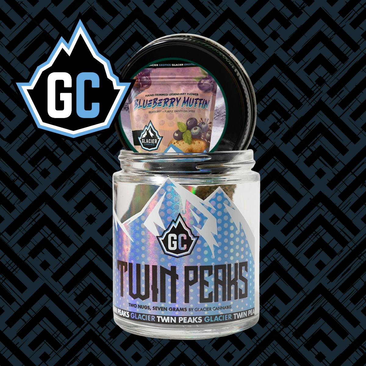Glacier Cannabis - Glacier Cannabis | Blueberry Muffin | Twin Peaks | 7g - 1